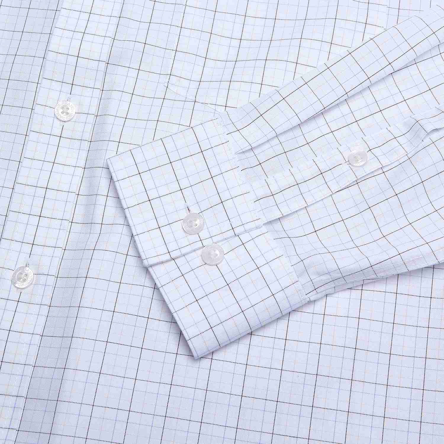 Men's Wrinkle Free Oxford Long Sleeve Shirt - Image 4