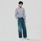 Men's Wrinkle Free Oxford Long Sleeve Shirt - Image 1