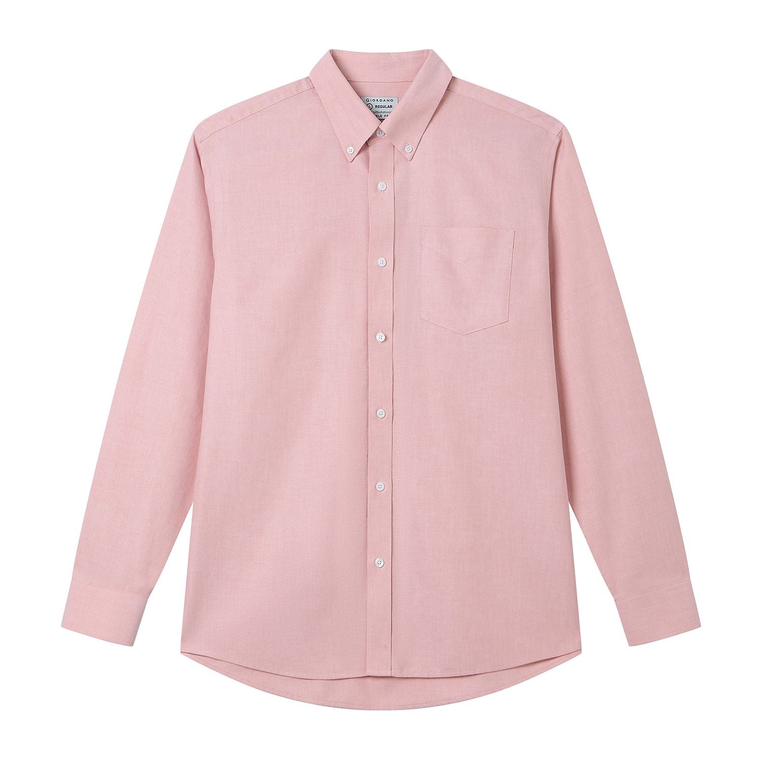 Men's Wrinkle Free Oxford Long Sleeve Shirt - Image 6