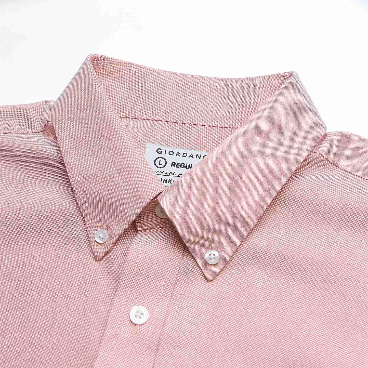 Men's Wrinkle Free Oxford Long Sleeve Shirt - Image 8