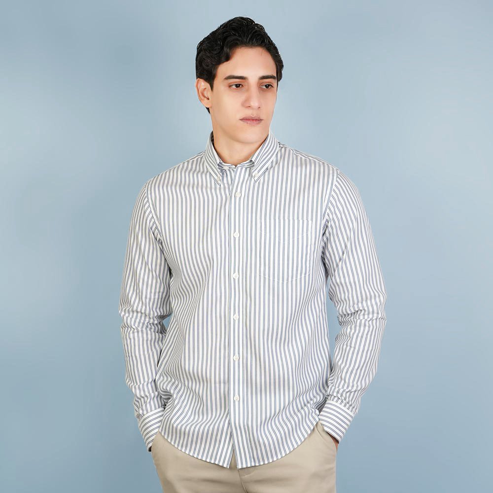 Men's Cotton Oxford Regular Fit Wrinkle Free Shirt - Image 1