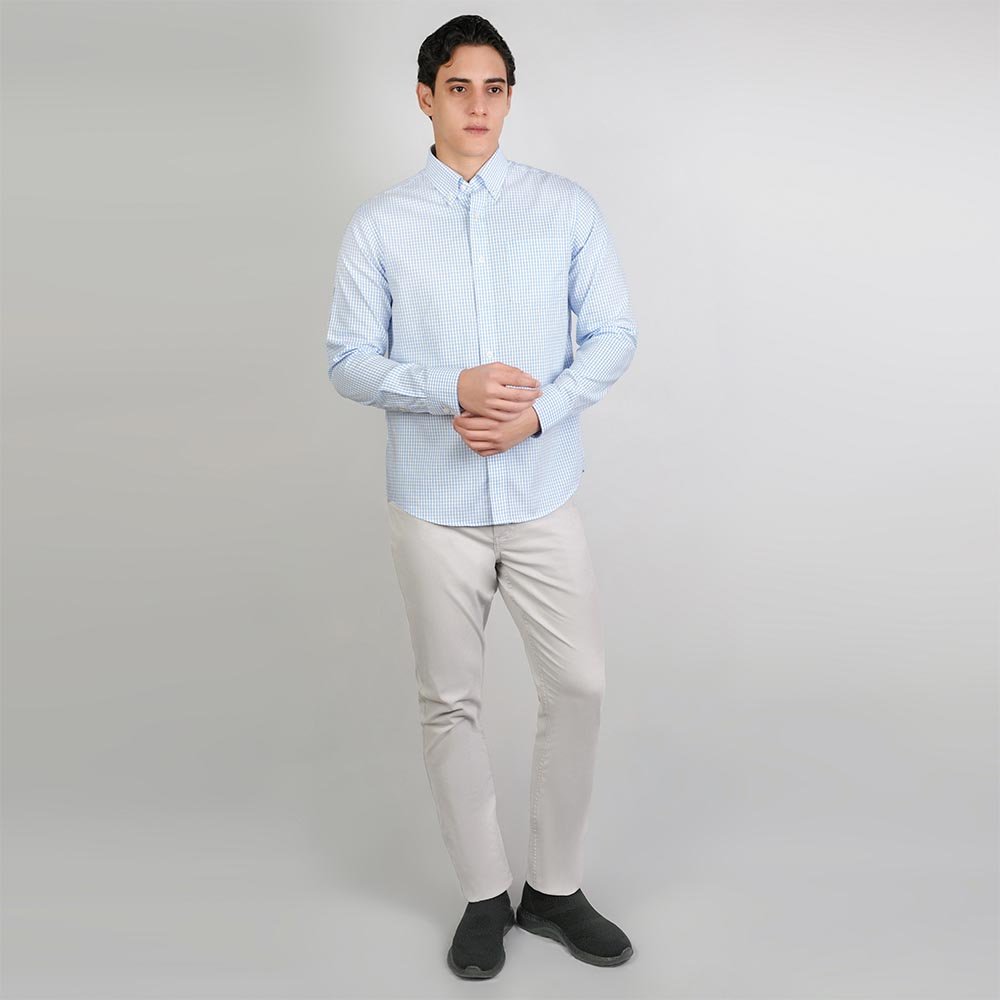 Men's Cotton Oxford Regular Fit Wrinkle Free Shirt - Image 2