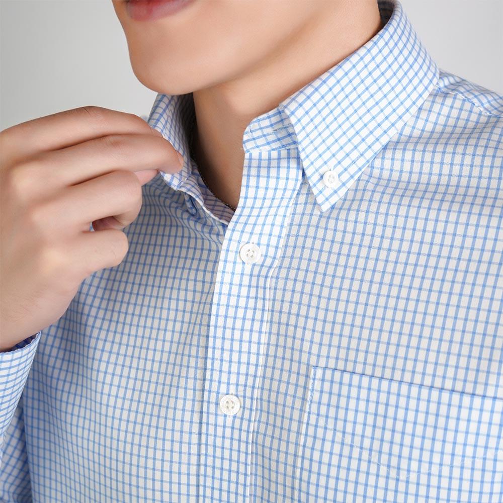 Men's Cotton Oxford Regular Fit Wrinkle Free Shirt - Image 3