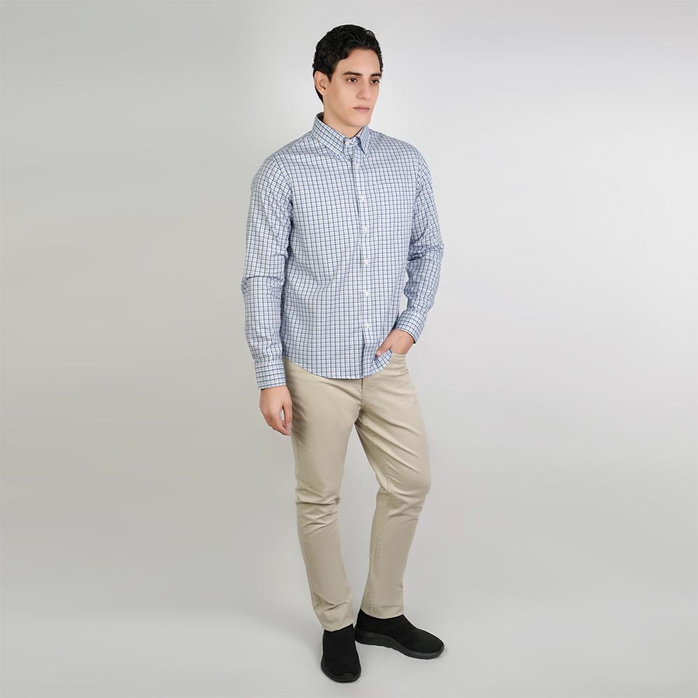 Men's Cotton Oxford Regular Fit Wrinkle Free Shirt - Image 2