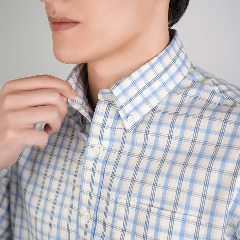 Men's Cotton Oxford Regular Fit Wrinkle Free Shirt - Image 3