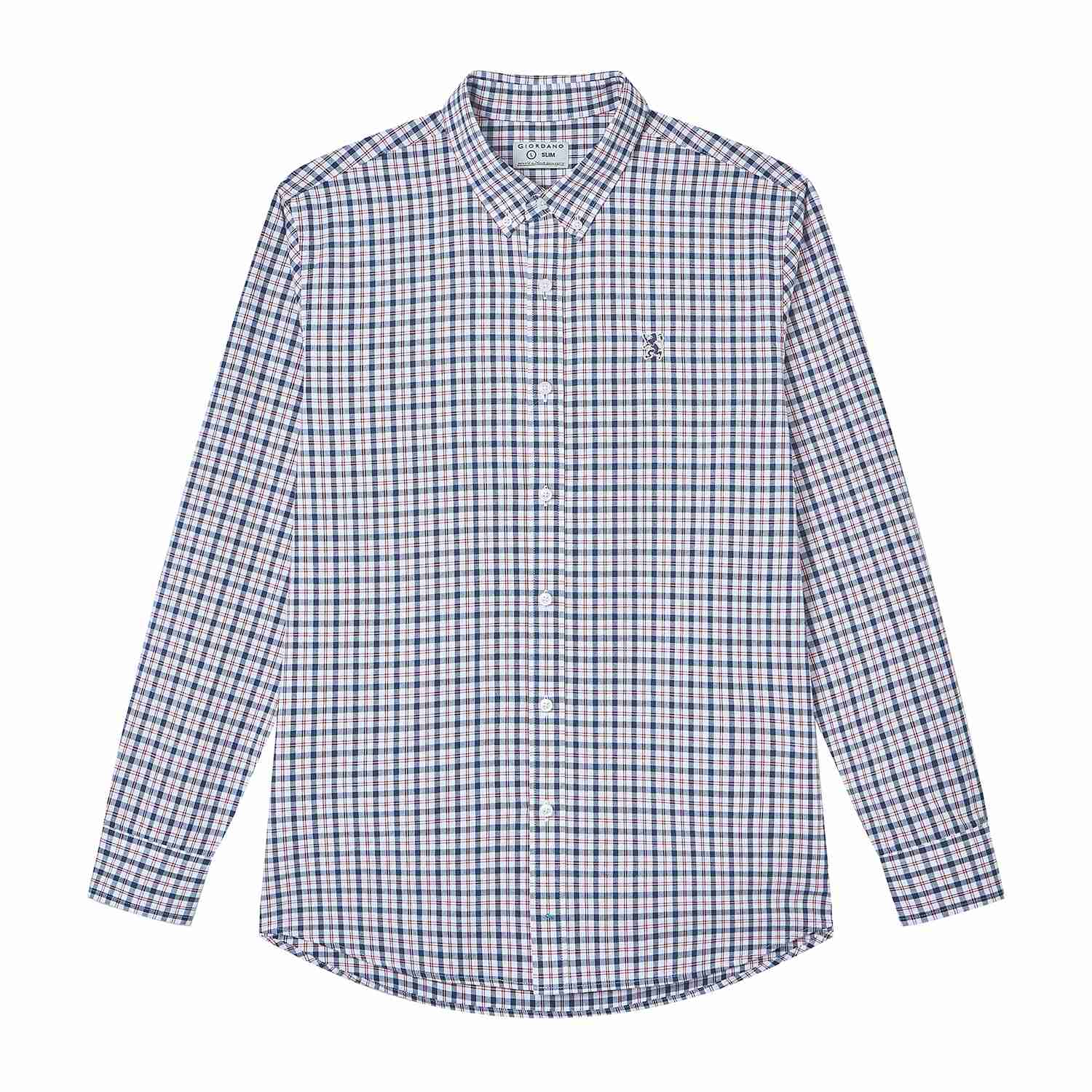 Men's Lion Oxford Slim Long Sleeve Shirt - Image 6