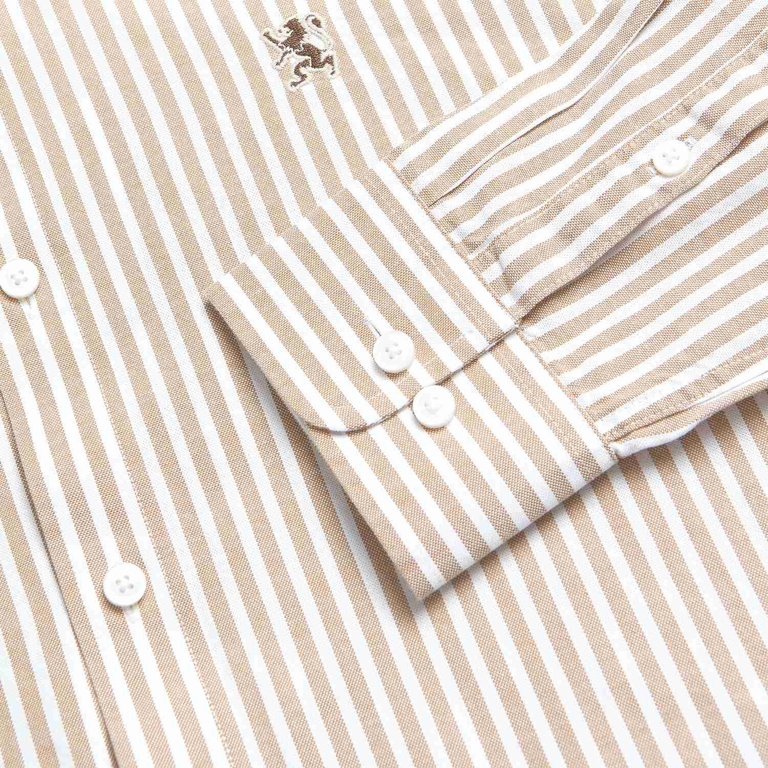 Men's Lion Oxford Slim Long Sleeve Shirt - Image 4