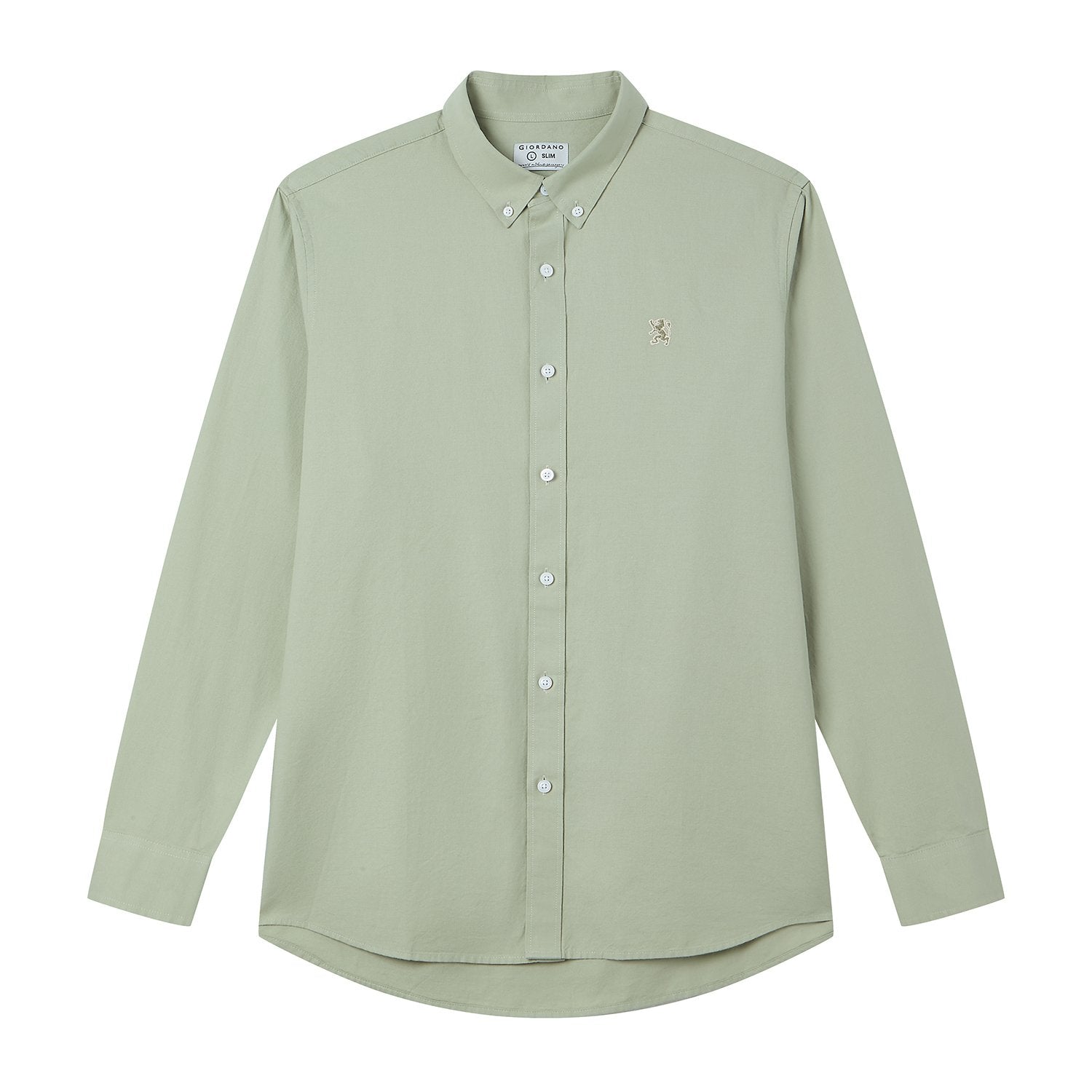 Men's Lion Oxford Slim Long Sleeve Shirt - Image 6