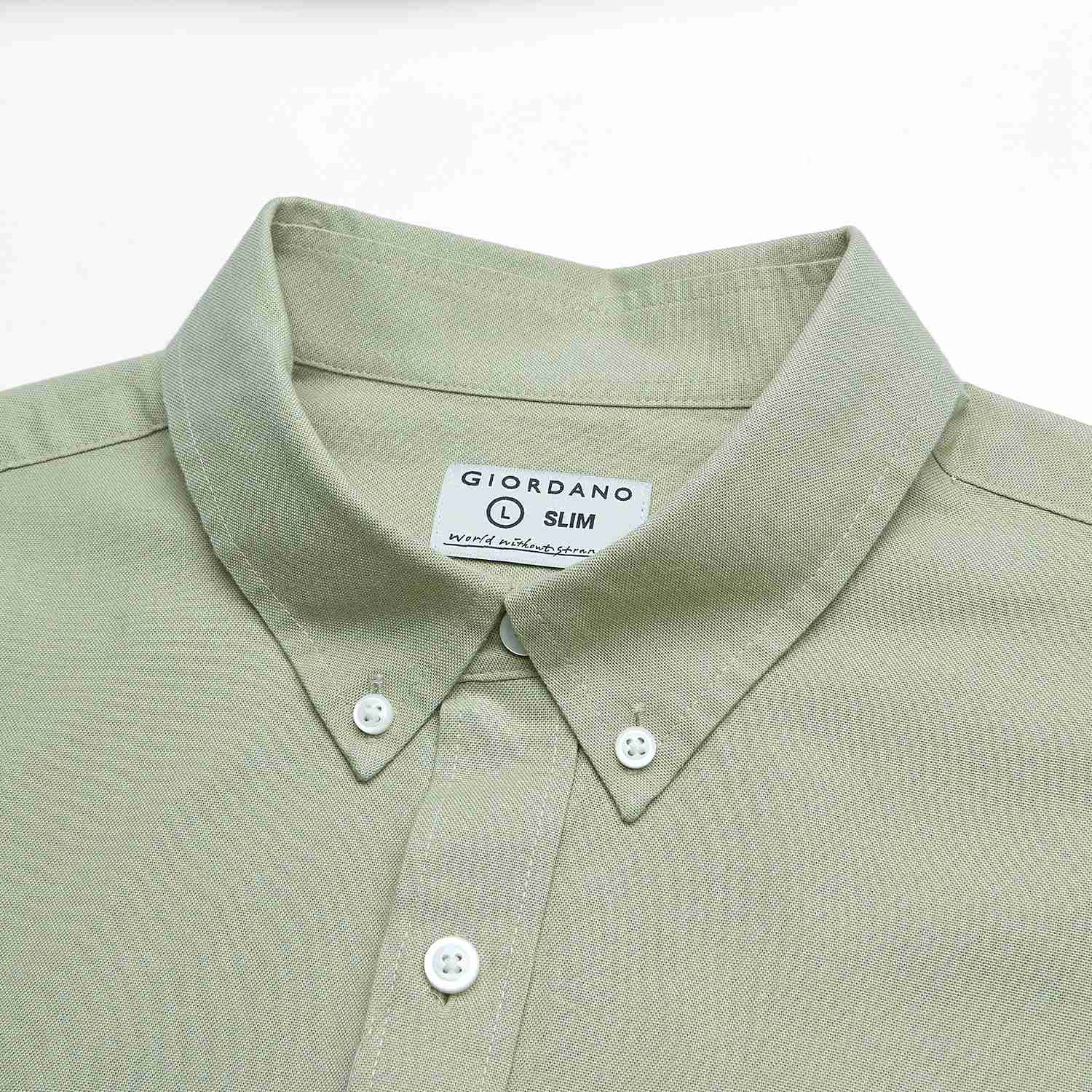 Men's Lion Oxford Slim Long Sleeve Shirt - Image 8
