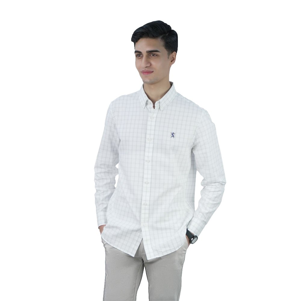 Men's Lion Oxford Slim Long Sleeve Shirt - Image 1