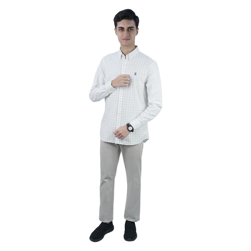 Men's Lion Oxford Slim Long Sleeve Shirt - Image 2
