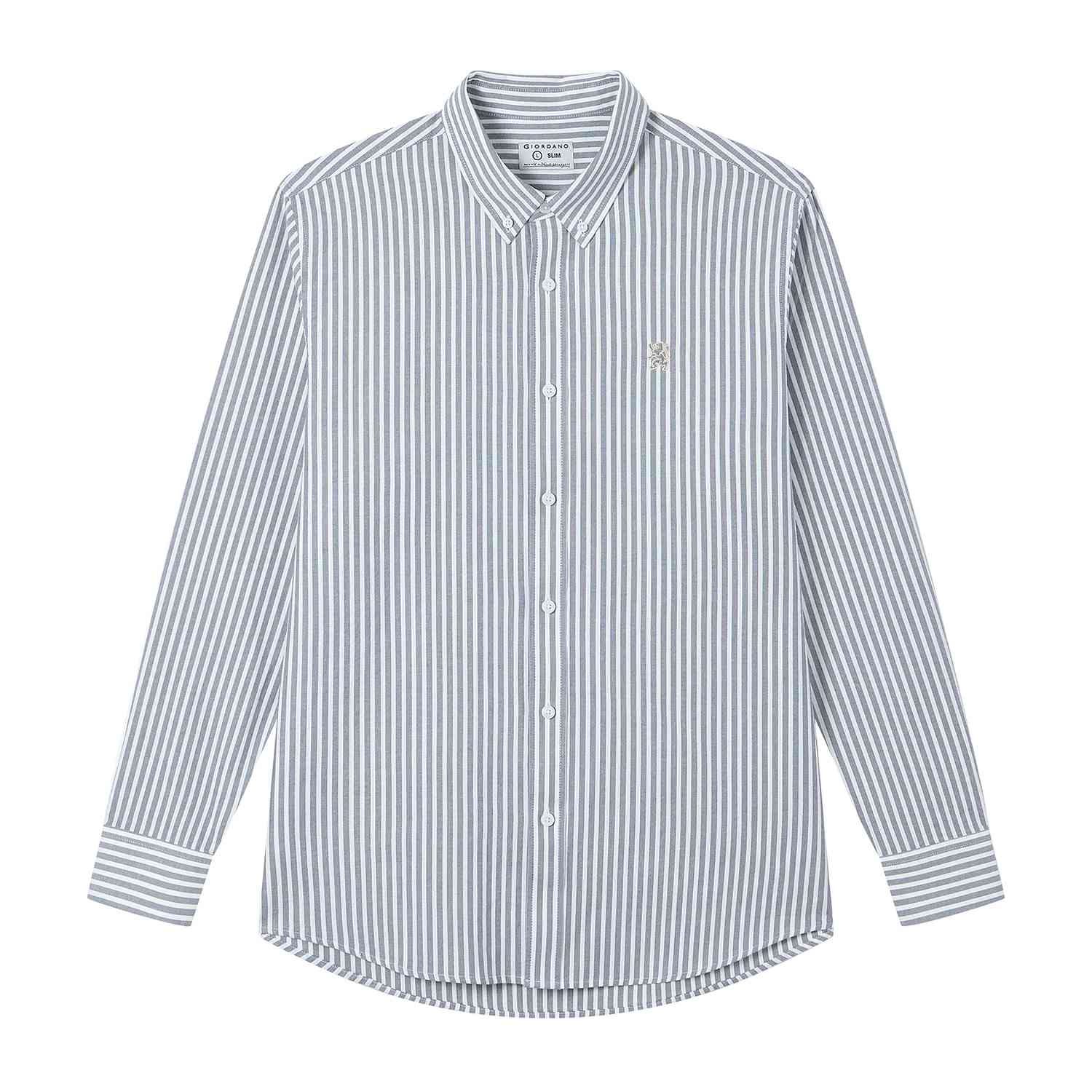 Men's Lion Oxford Slim Long Sleeve Shirt - Image 1