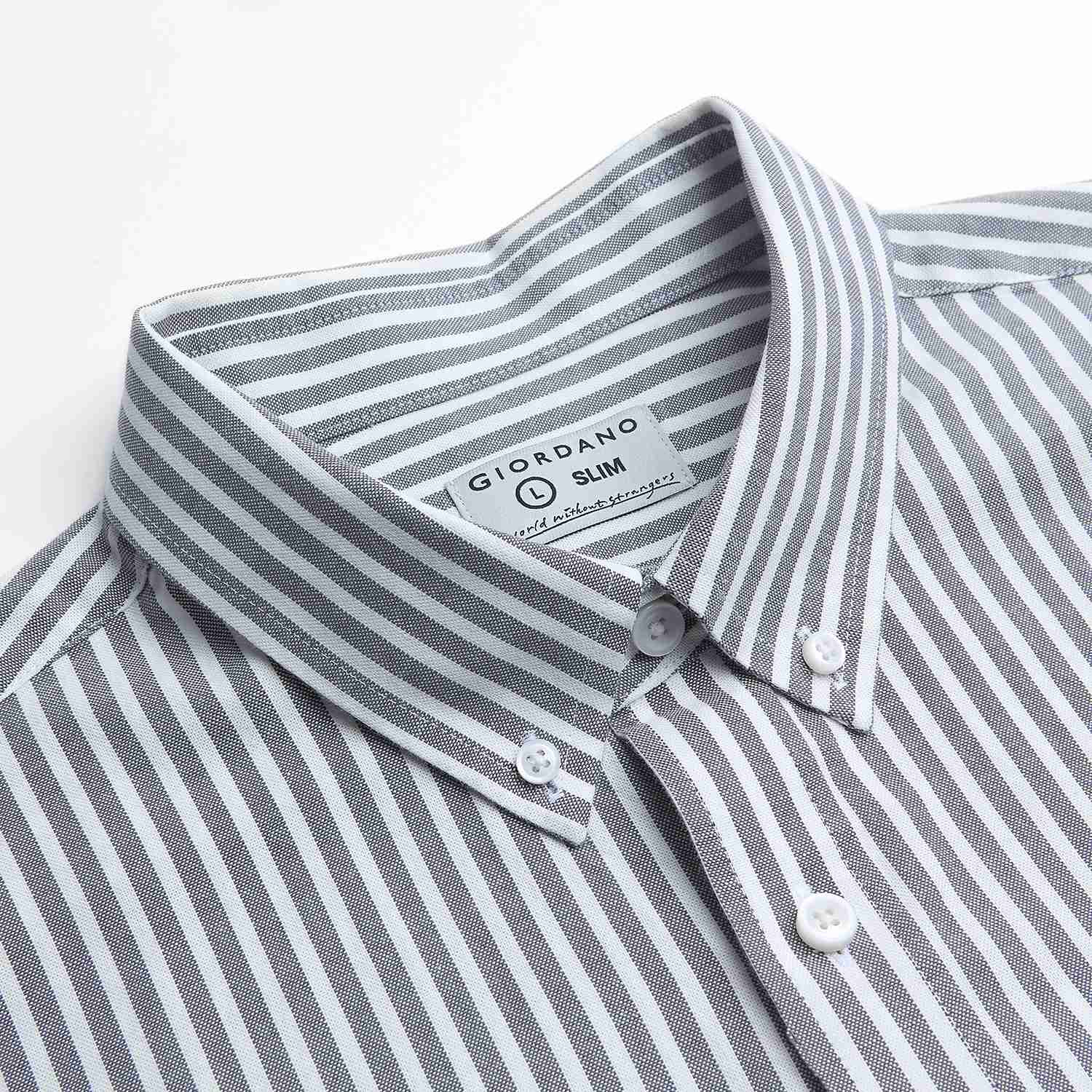 Men's Lion Oxford Slim Long Sleeve Shirt - Image 3