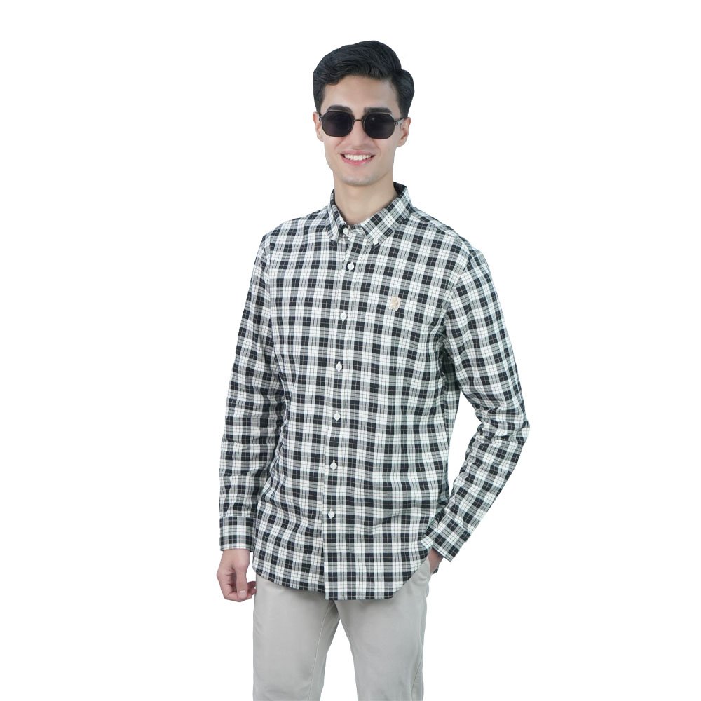 Men's Lion Oxford Slim Long Sleeve Shirt - Image 1