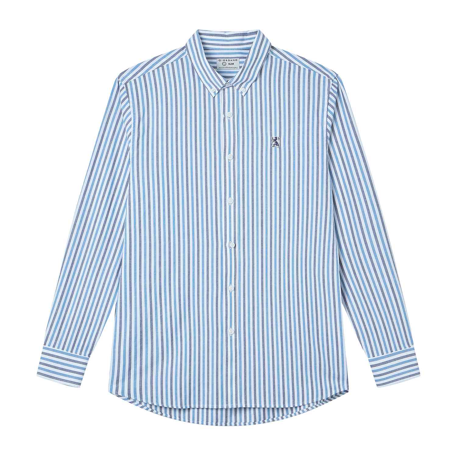 Men's Lion Oxford Slim Long Sleeve Shirt - Image 6