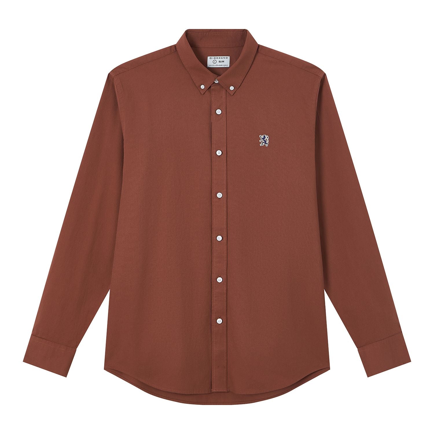 Men's Lion Oxford Slim Long Sleeve Shirt - Image 6