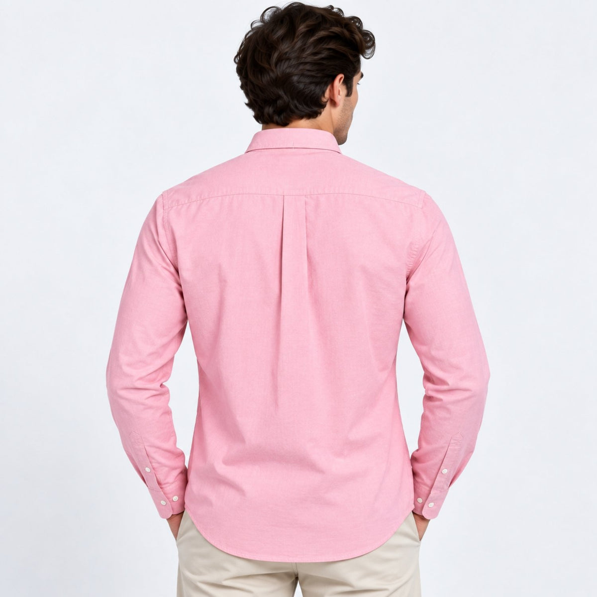 Men's Lion Oxford Slim Long Sleeve Shirt - Image 2