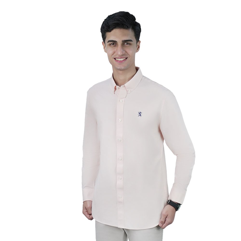 Men's Lion Oxford Slim Long Sleeve Shirt - Image 1