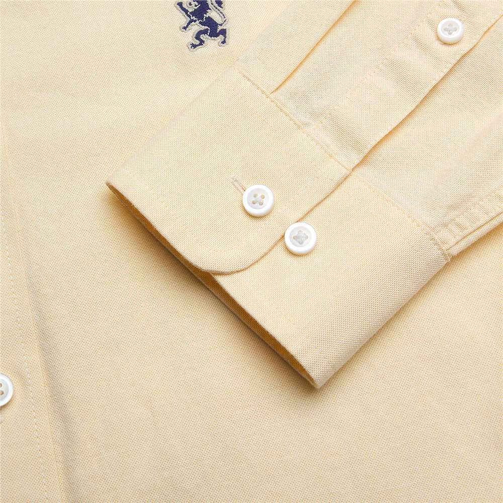 Men's Lion Oxford Slim Long Sleeve Shirt - Image 4