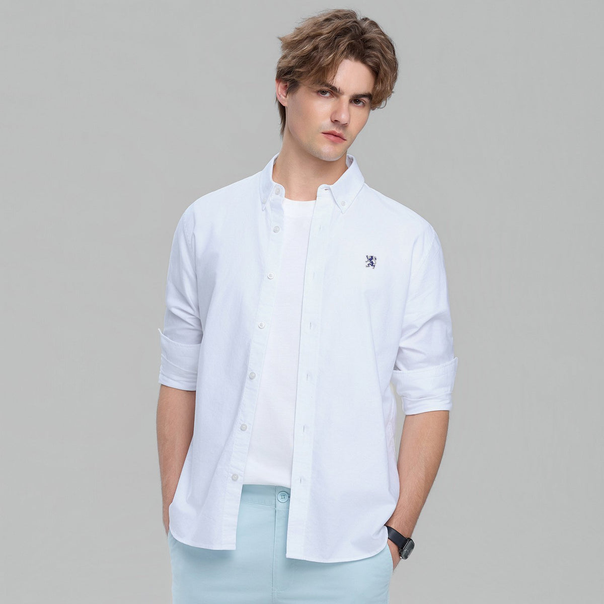 Men's Oxford Slim Fit Shirt - Image 2