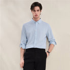 Men's Slim Fit Front Garment Washed Shirt - Image 1