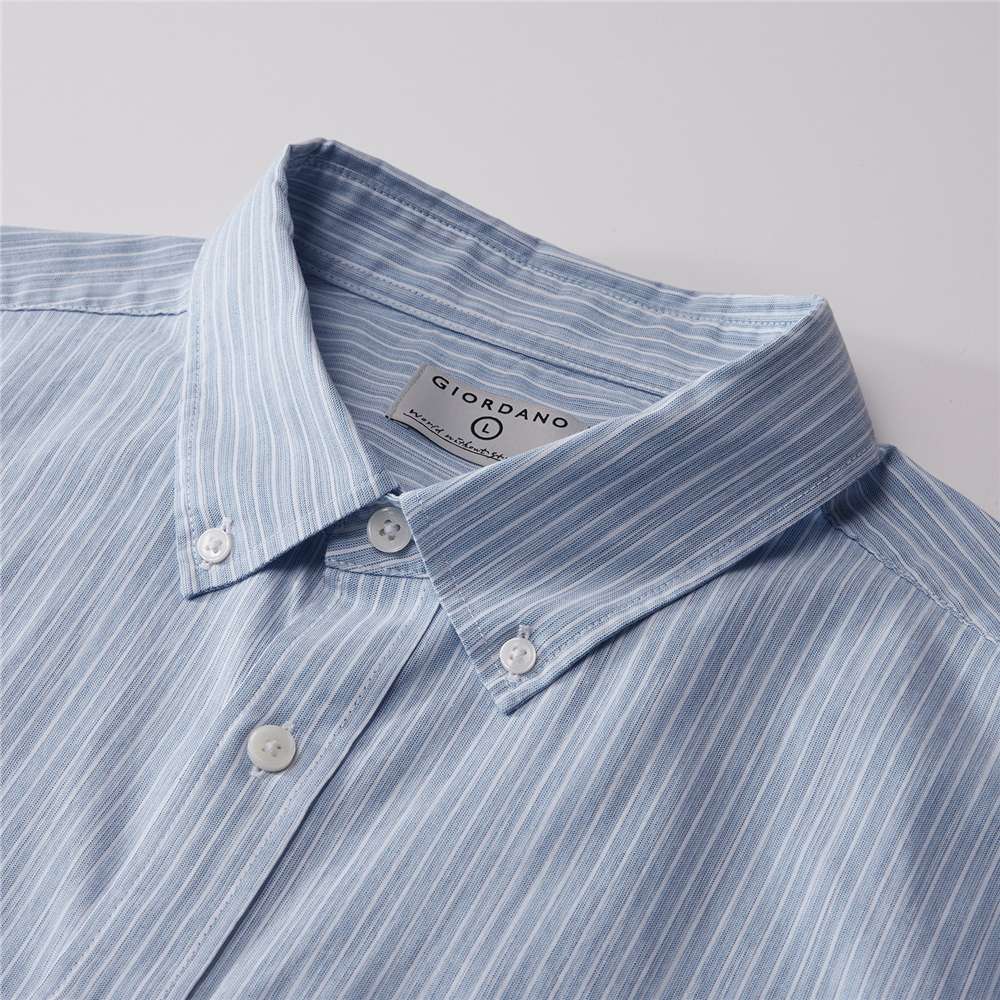 Men's Slim Fit Front Garment Washed Shirt - Image 5