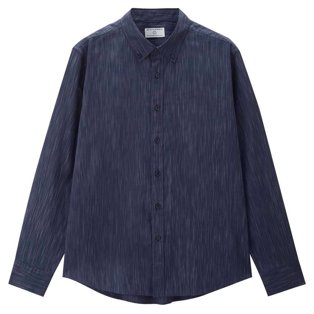 Men's Slim Fit Front Garment Washed Shirt - Image 3