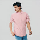 Men's Wrinkle Free Oxford Short Sleeve Shirt - Image 4