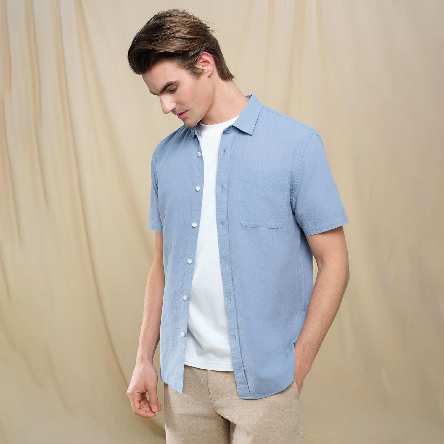 Men's Half Sleeve Linen Shirt - Image 2