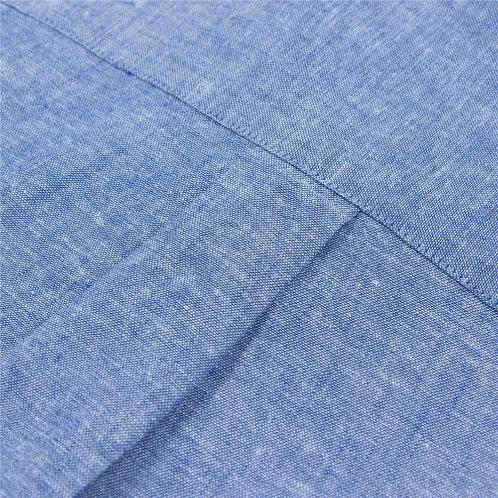 Men's Linen Cotton Poplin Shirt - Image 7