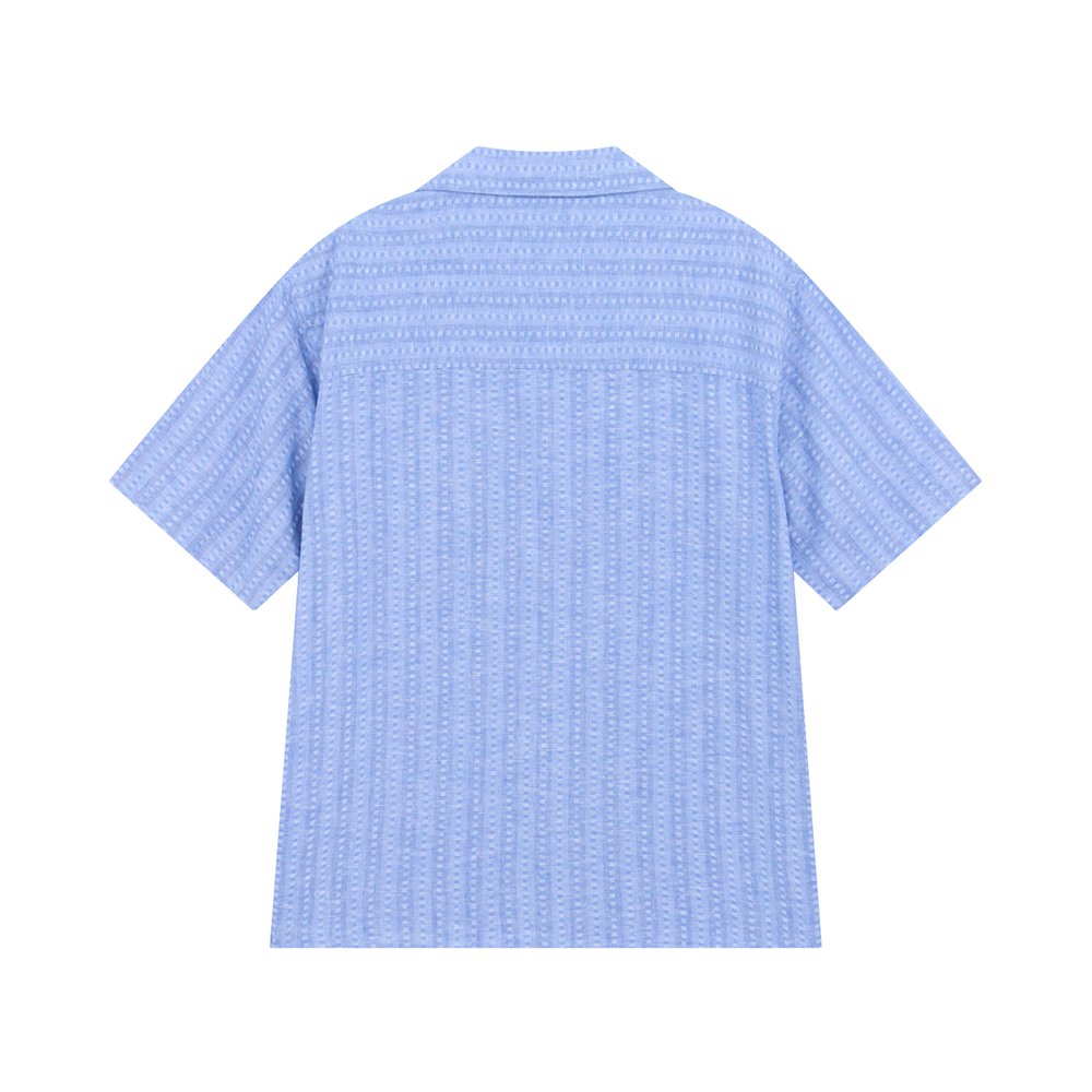 Men's Linen Cotton Poplin Relaxed Fit Button Front Shirt - Image 4