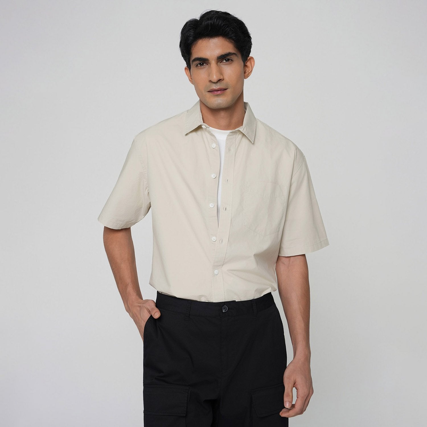 Men's Half  Sleeve Regular Fit Shirt - Image 3