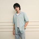 Men's Seersucker Half Sleeve Shirt - Image 2