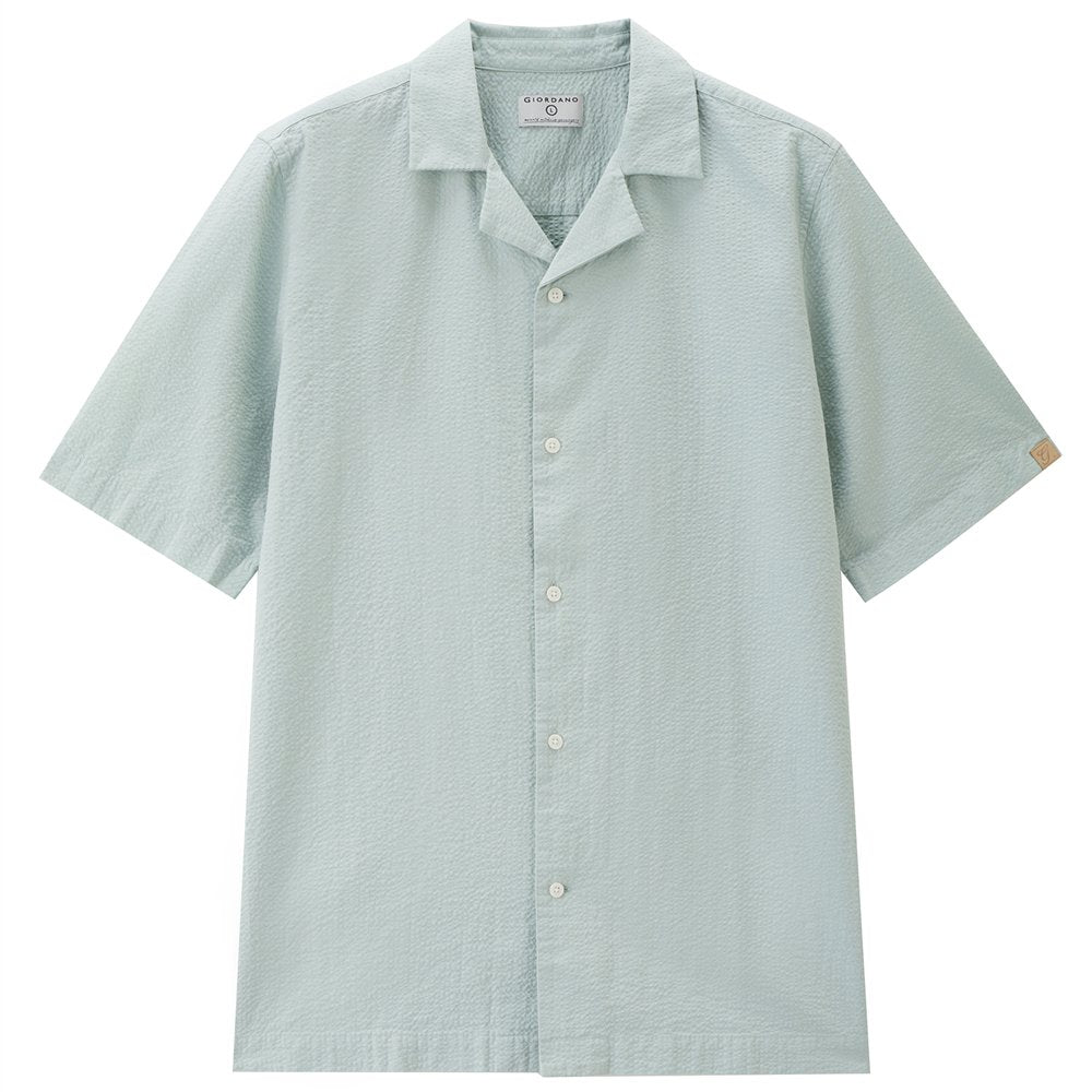 Men's Seersucker Half Sleeve Shirt - Image 3