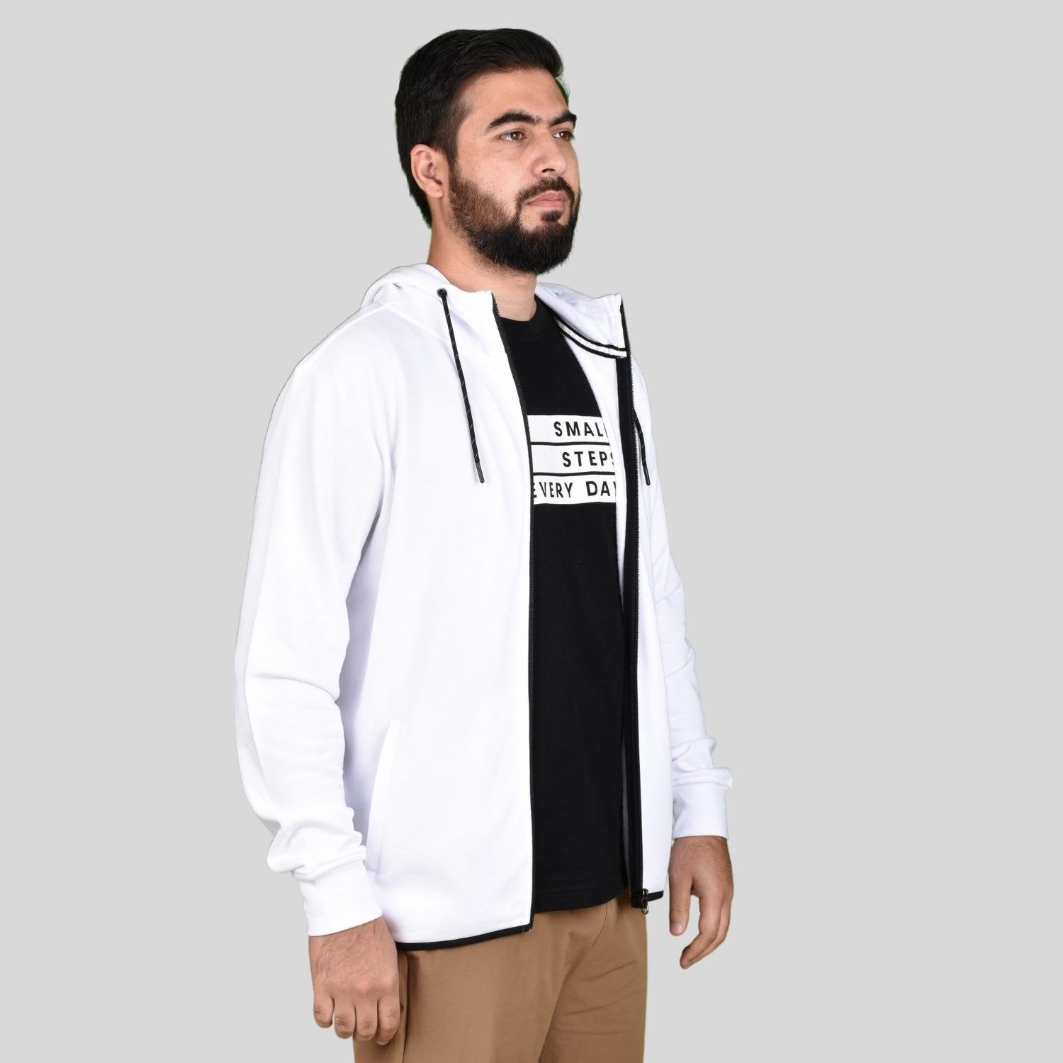 Men's Long Sleeve Slim Embroidery Knit Jacket - Image 4
