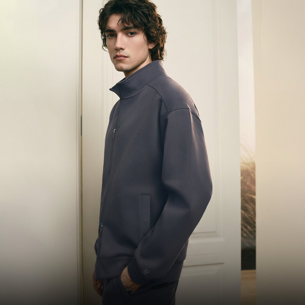 Men's Interlock Full Opening Jacket - Image 8