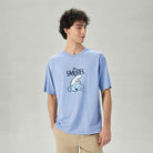 Men's Relaxed Fit Smurfs Print Crew Neck Tee - Image 4