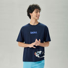 Men's Relaxed Fit Smurfs Print Crew Neck Tee - Image 2