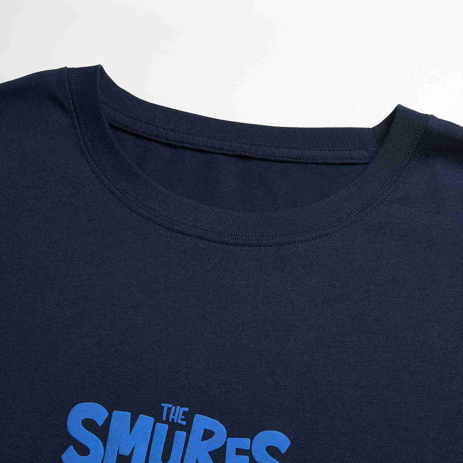 Men's Relaxed Fit Smurfs Print Crew Neck Tee - Image 9