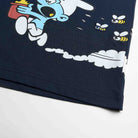 Men's Relaxed Fit Smurfs Print Crew Neck Tee - Image 10