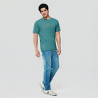 Men's Slim Fit Cotton Signature Print Tee - Image 1
