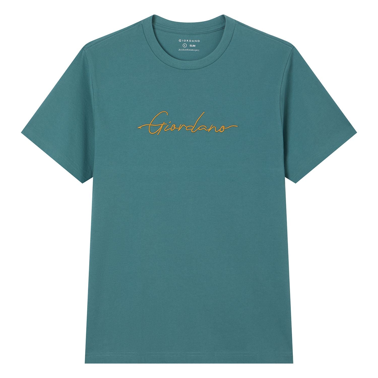 Men's Slim Fit Cotton Signature Print Tee - Image 5