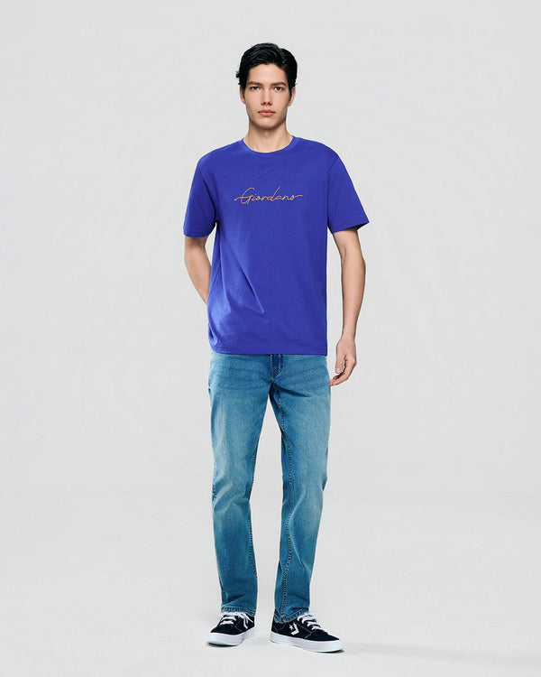 Quick buy Men's Slim Fit Cotton Signature Print Tee