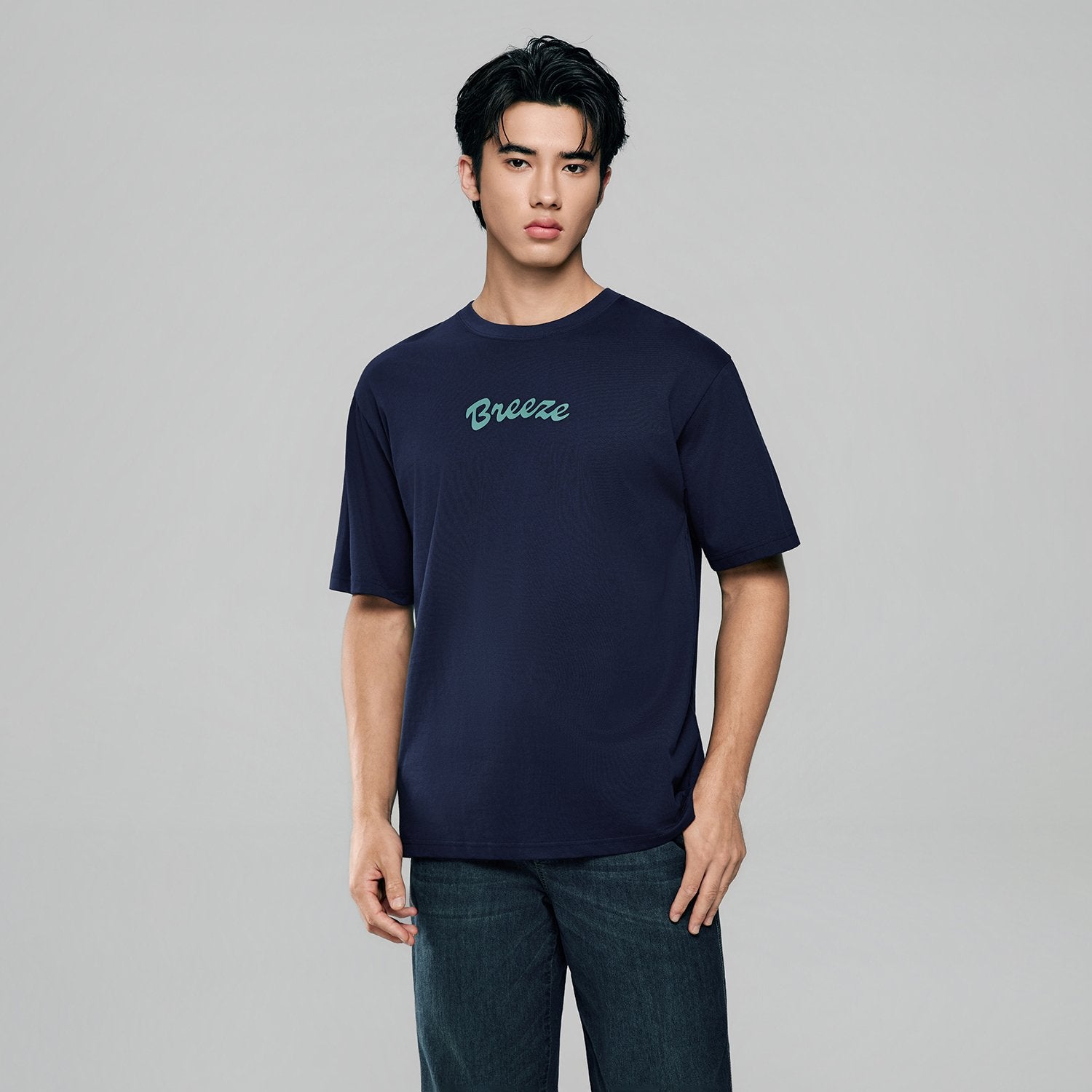 Men's Crew Neck Relaxed Print Tee - Image 3