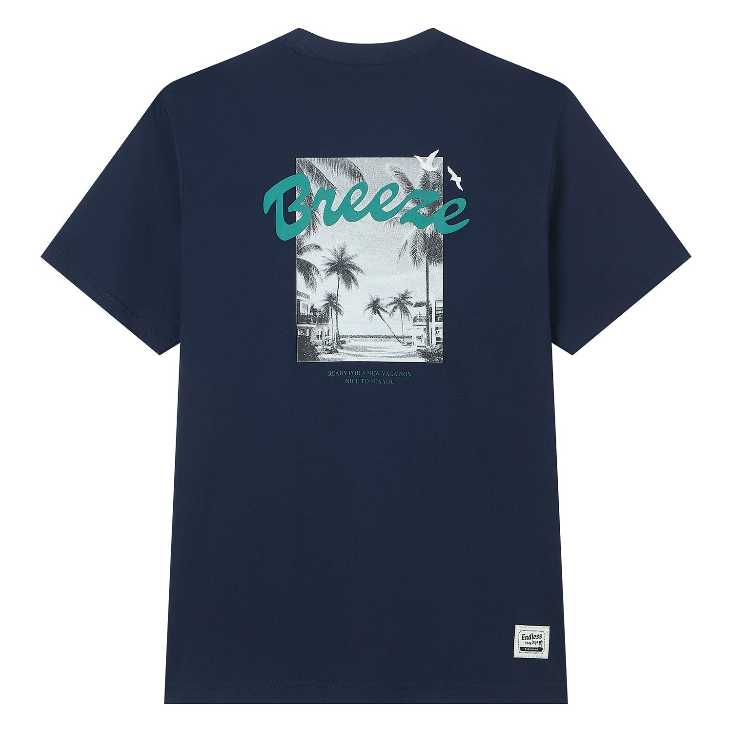 Men's Crew Neck Relaxed Print Tee - Image 7