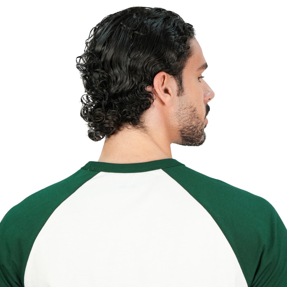 Men's Slim Cotton Raglan Signature Print Tee - Image 6