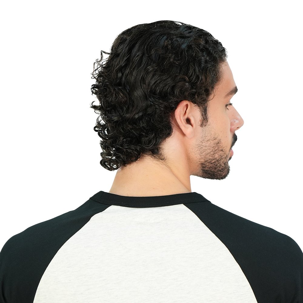 Men's Slim Cotton Raglan Athletics Print Tee - Image 5