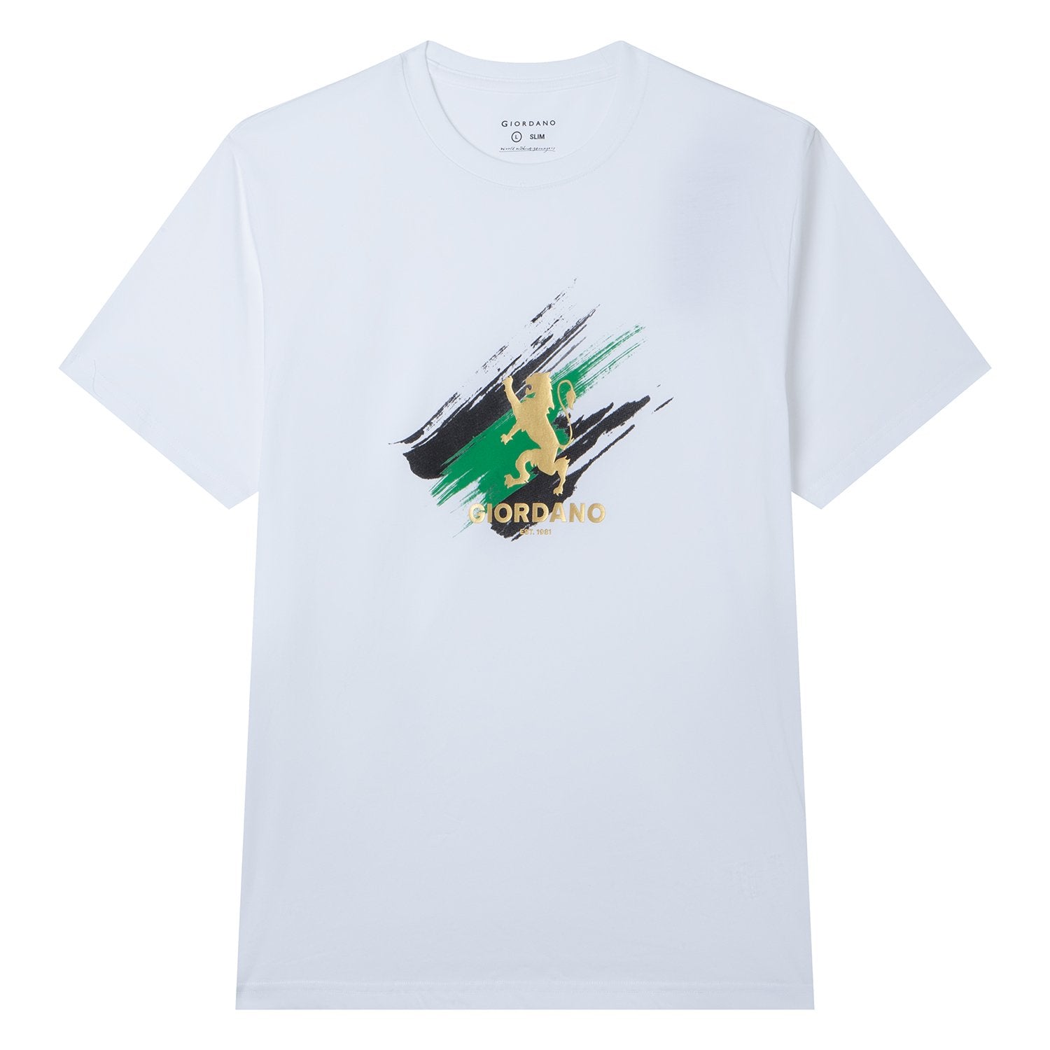 Men's Signature Short Sleeve Slim Fit Print Tee - Image 5