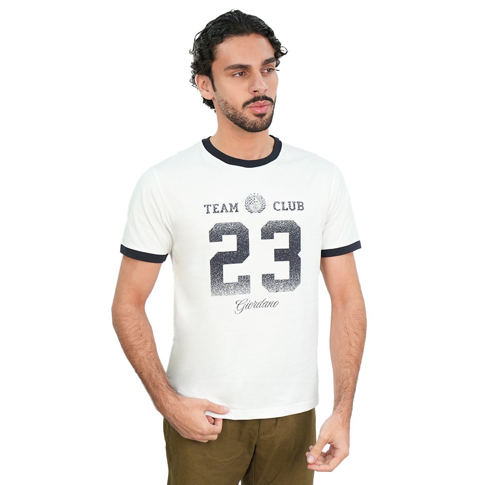 Men's Slim Cotton Team Club Graphic Print Tee - Image 1