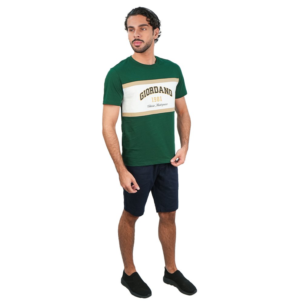 Men's Slim Cotton Heritage Colorblock Print Tee - Image 2